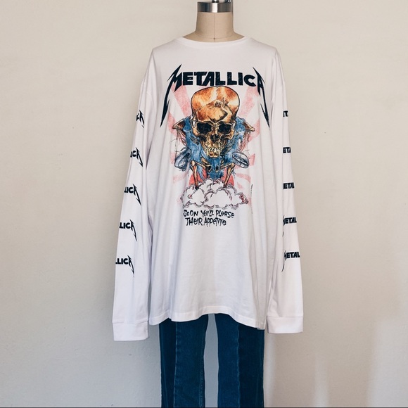 H&M Other - Metallica Long Sleeve Skull Band Tee